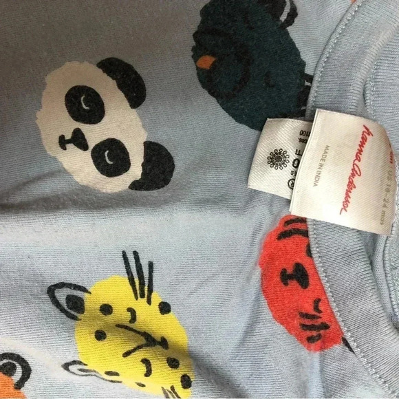 Hanna Andersson One Piece Long Sleeved Cuddly Critters - Picture 2 of 4